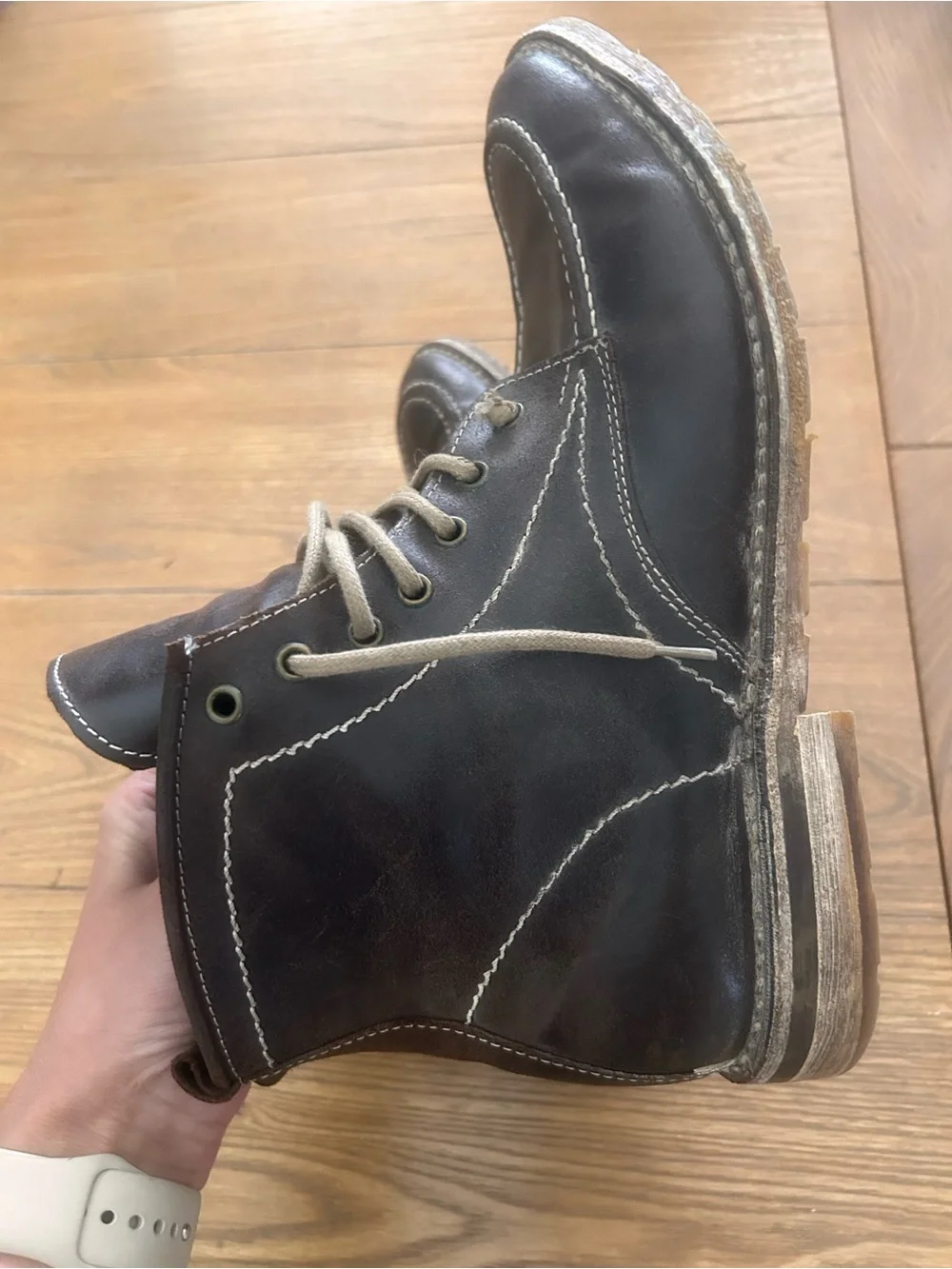 Mark Nason Dark Brown Leather Chukka Boots